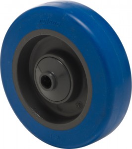 Serija PB – kolesa z modro elastično gumo in pocinkanim ohišjem – srednje nosilnosti